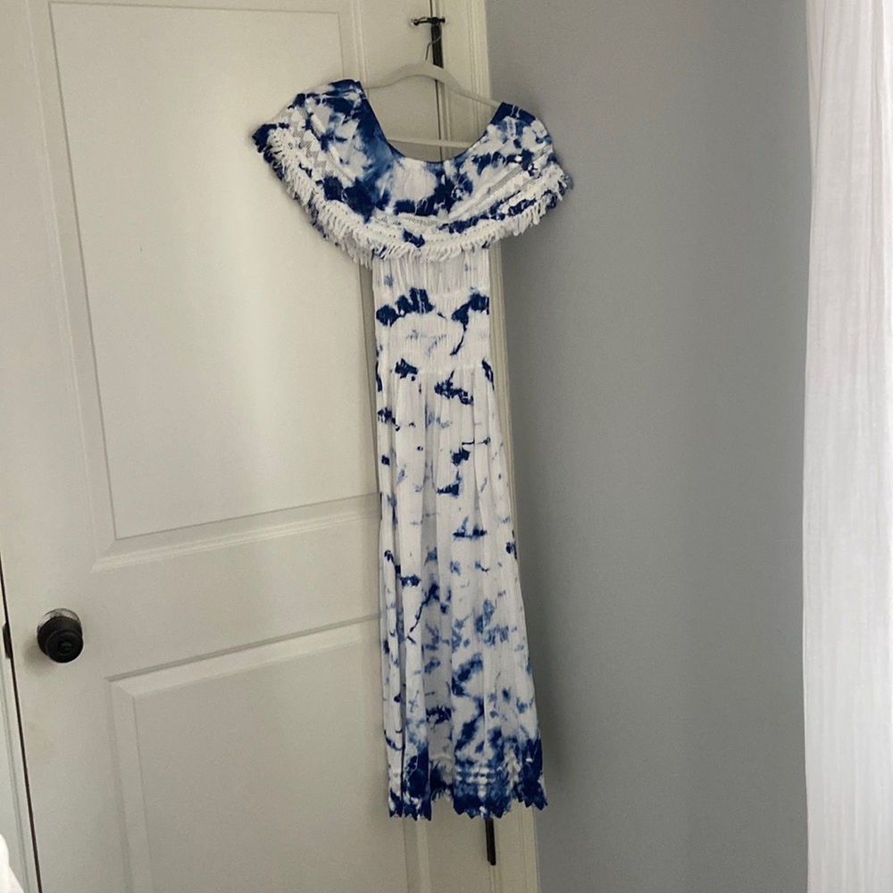 Off the shoulder seaspice maxi dress